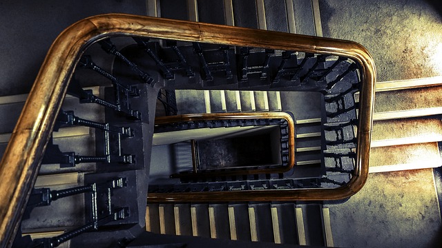 jeden z typů schodů
